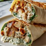 Creamy Chicken Spinach Wraps Recipe