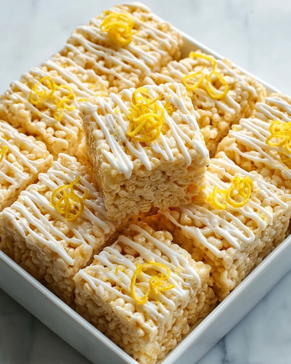 Zesty Lemon Rice Krispy Treats Recipe