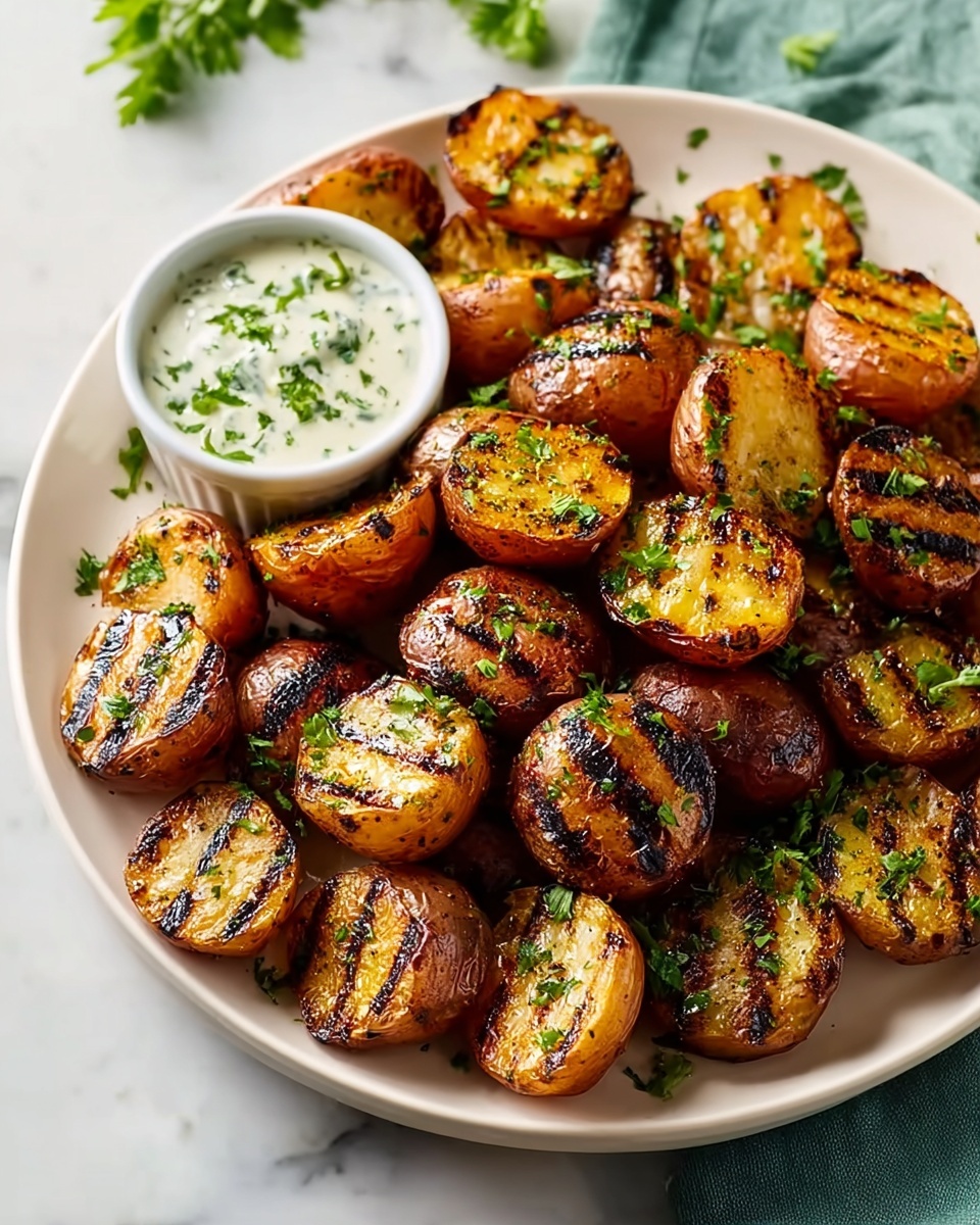 Garlic Grilled Potatoes Recipe