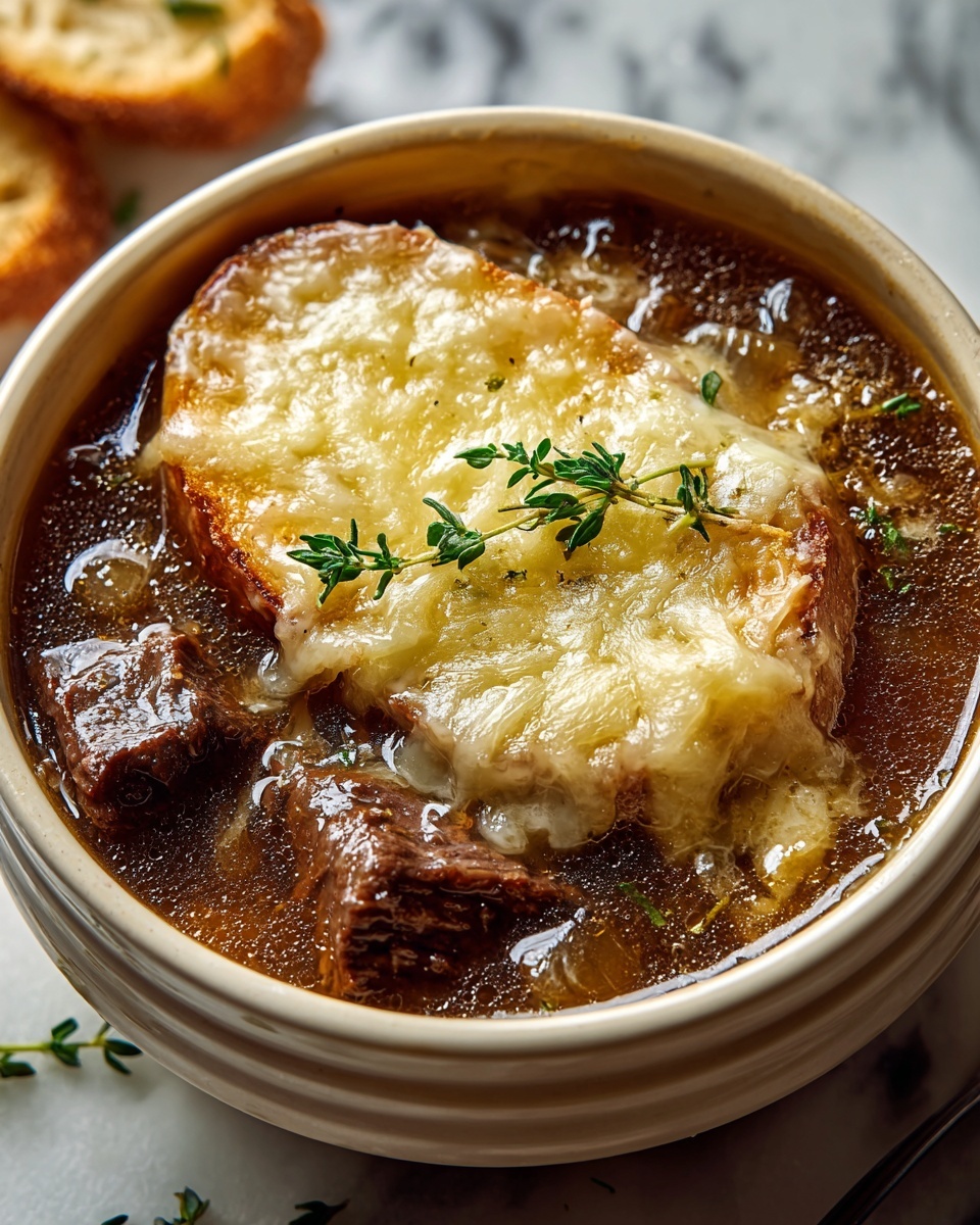 Easy French Onion Beef Short Rib Soup Recipe