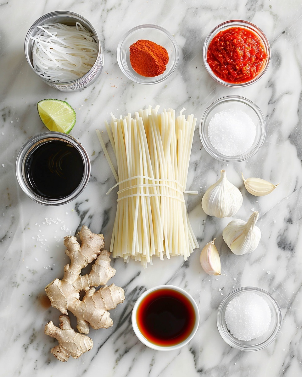 Thai Red Curry Noodles Recipe 5 Single white bowl with a close-up view of a single serving of spicy noodles coated in a rich, reddish-brown sauce with visible flecks of chili flakes, garnished generously with chopped fresh cilantro leaves, steam rising gently, placed on a white marble surface, styled for an intimate food blog presentation, photo taken with an iphone --ar 4:5 --v 7