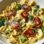 Garlic Parmesan Chicken Tortellini-Easy & Delicious Recipe
