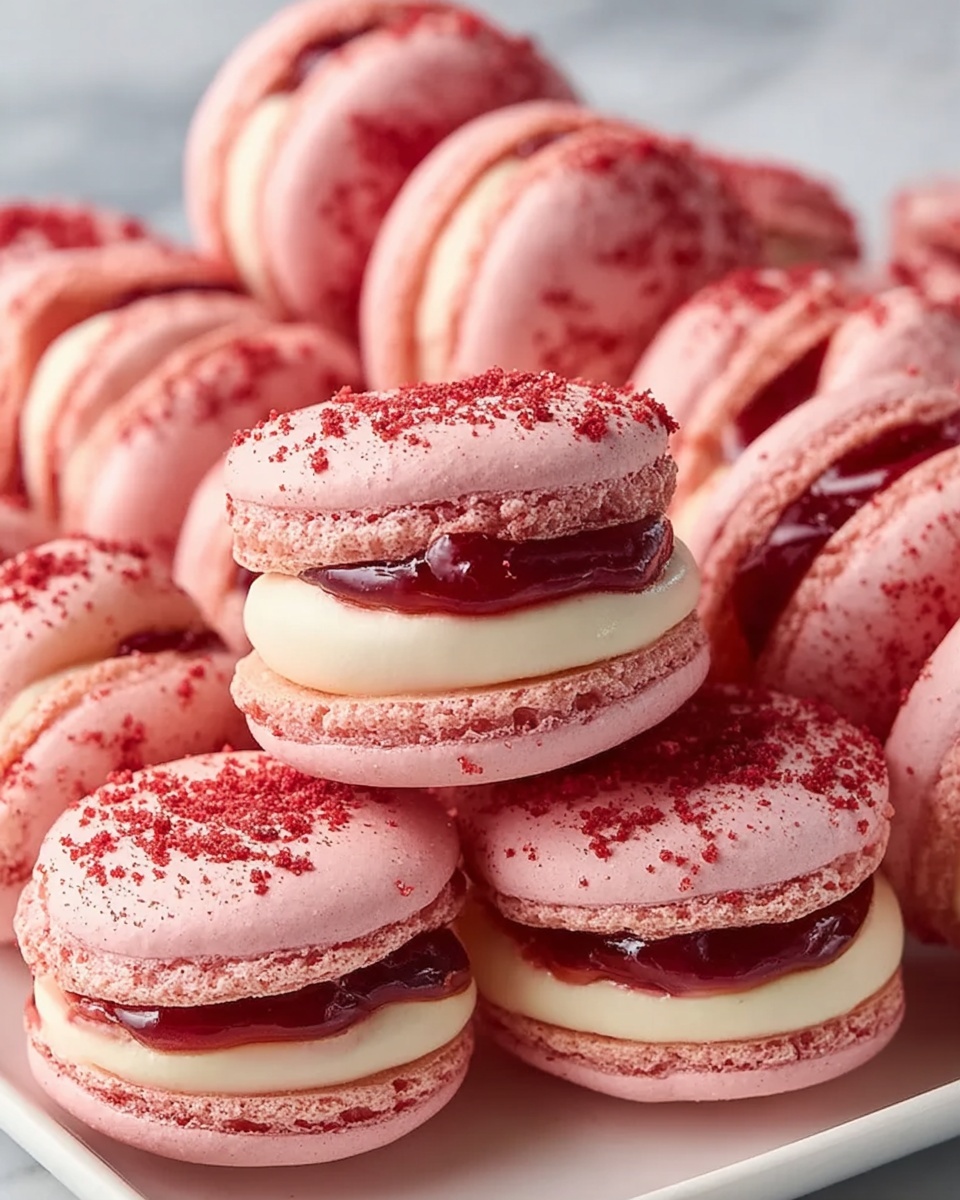 Strawberry Shortcake Macarons Recipe