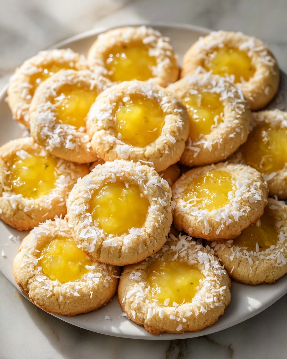 Easy Hawaiian Pineapple Coconut Thumbprint Cookies Recipe