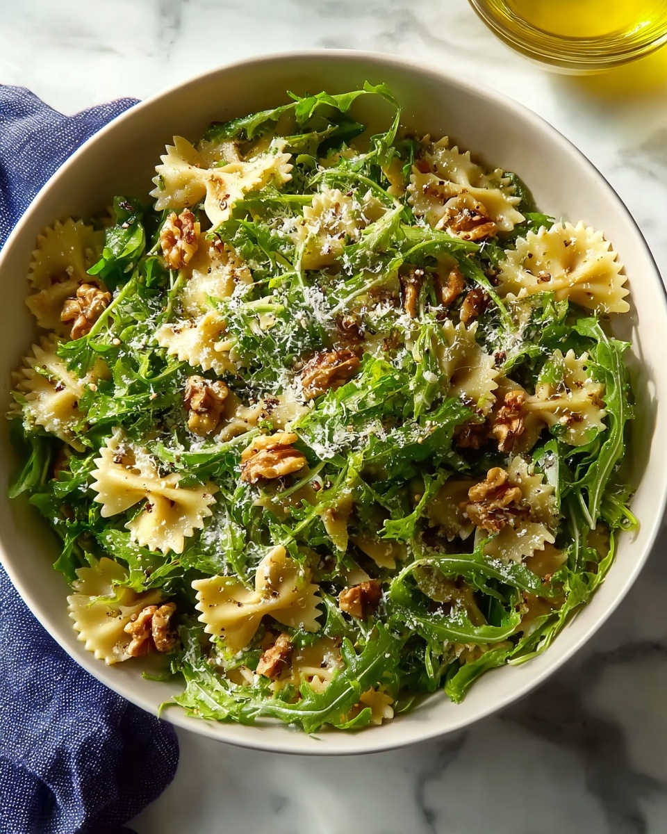 Zesty Lemon Arugula Pasta Salad Recipe