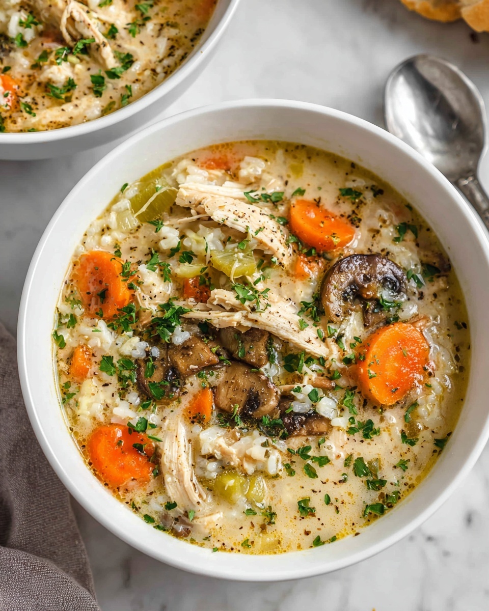 Creamy Chicken and Mushroom Soup Recipe
