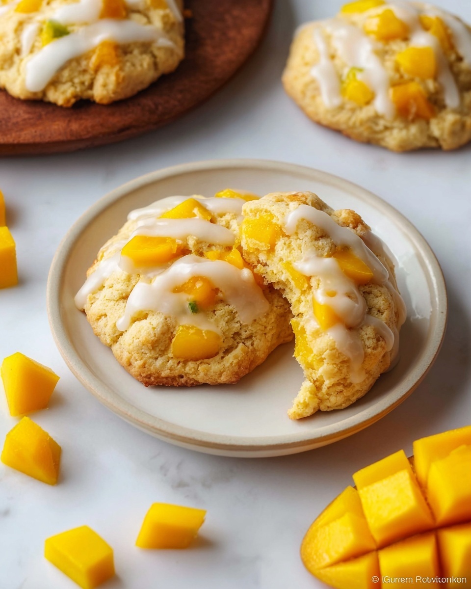 Mango Cookies with Creamy Mango Glaze Recipe
