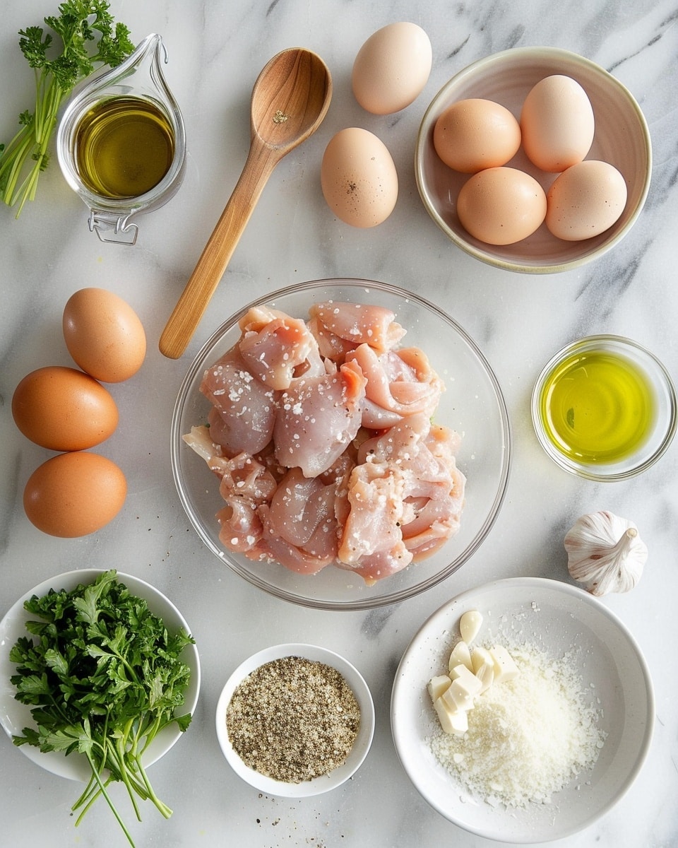 Close-up of a single white plate with one portion of tender, golden-browned chicken pieces nestled over a bed of creamy egg noodles coated in a rich, velvety sauce, sprinkled with freshly cracked black pepper and finely chopped green parsley, showcasing texture contrasts between the seared chicken exterior and smooth pasta, natural light highlighting the glossy sauce and layers of egg noodles, white marble surface background, intimate plated serving photo taken with an iphone --ar 4:5 --v 7