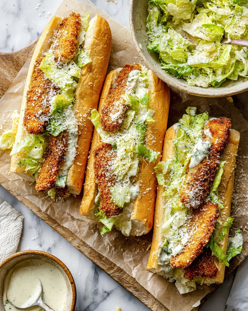 Chicken Caesar Sandwiches Recipe