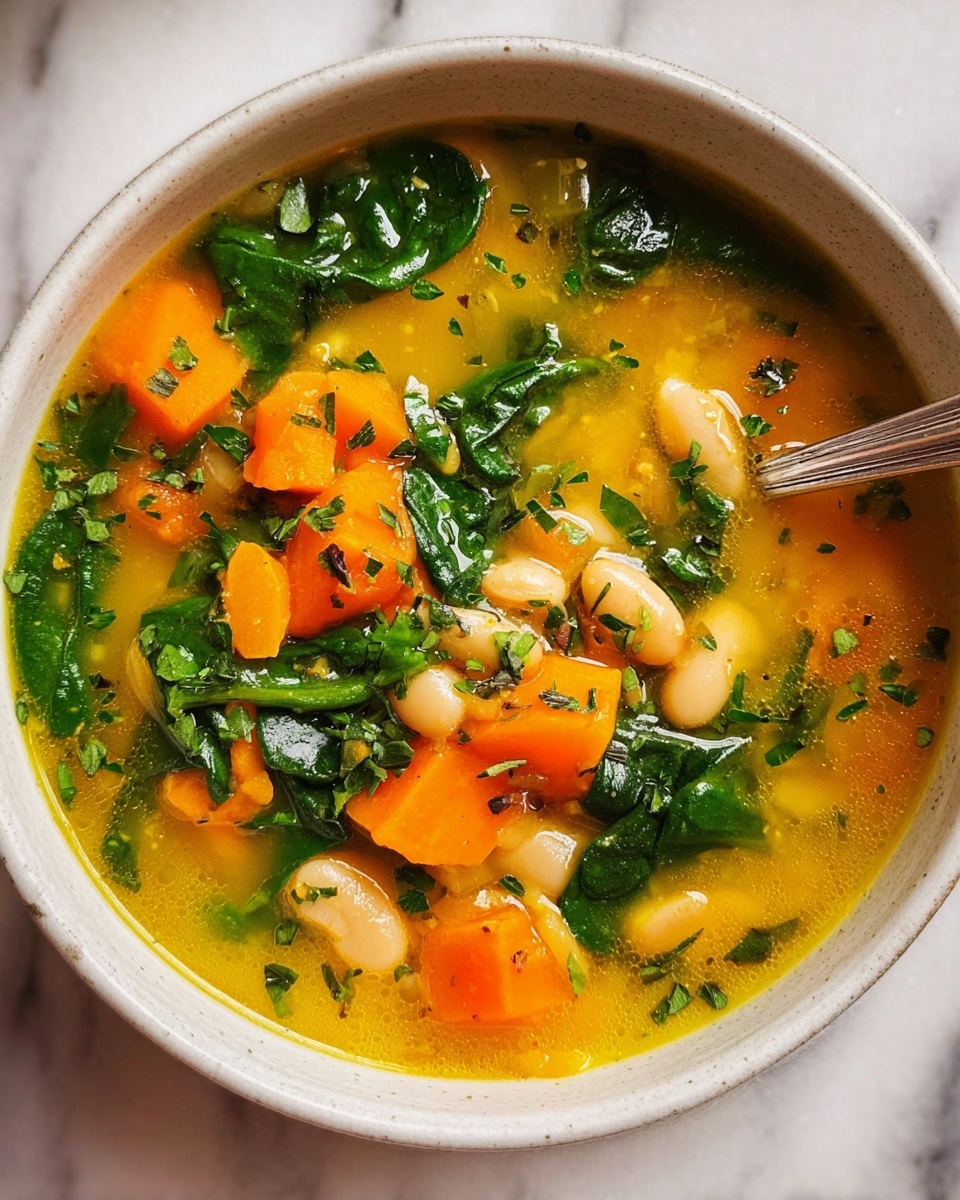Spiced Sweet Potato Soup with Coconut Lime and White Beans Recipe