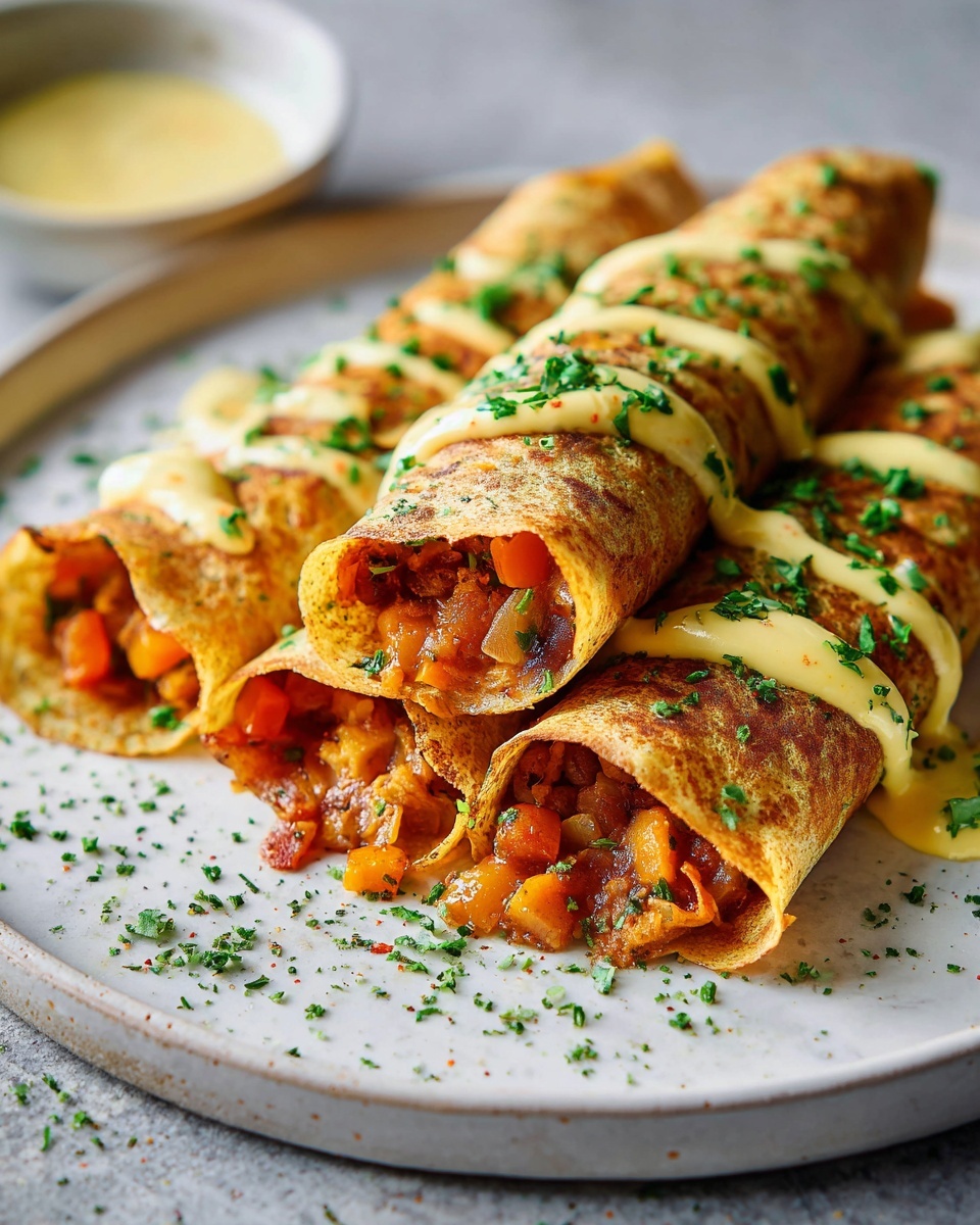 White rectangular serving platter filled with a full stack of rolled enchiladas, each generously stuffed with seasoned meat, beans, and melted cheese, topped with a smooth drizzle of creamy sauce and sprinkled with finely chopped fresh cilantro, entire dish showcased from a slightly angled overhead view on a white marble countertop, natural lighting emphasizing warm and inviting textures, professional food magazine hero shot photo taken with an iphone --ar 4:5 --v 7