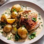 Creamy Lemon and Herb Pot Roasted Chicken Recipe
