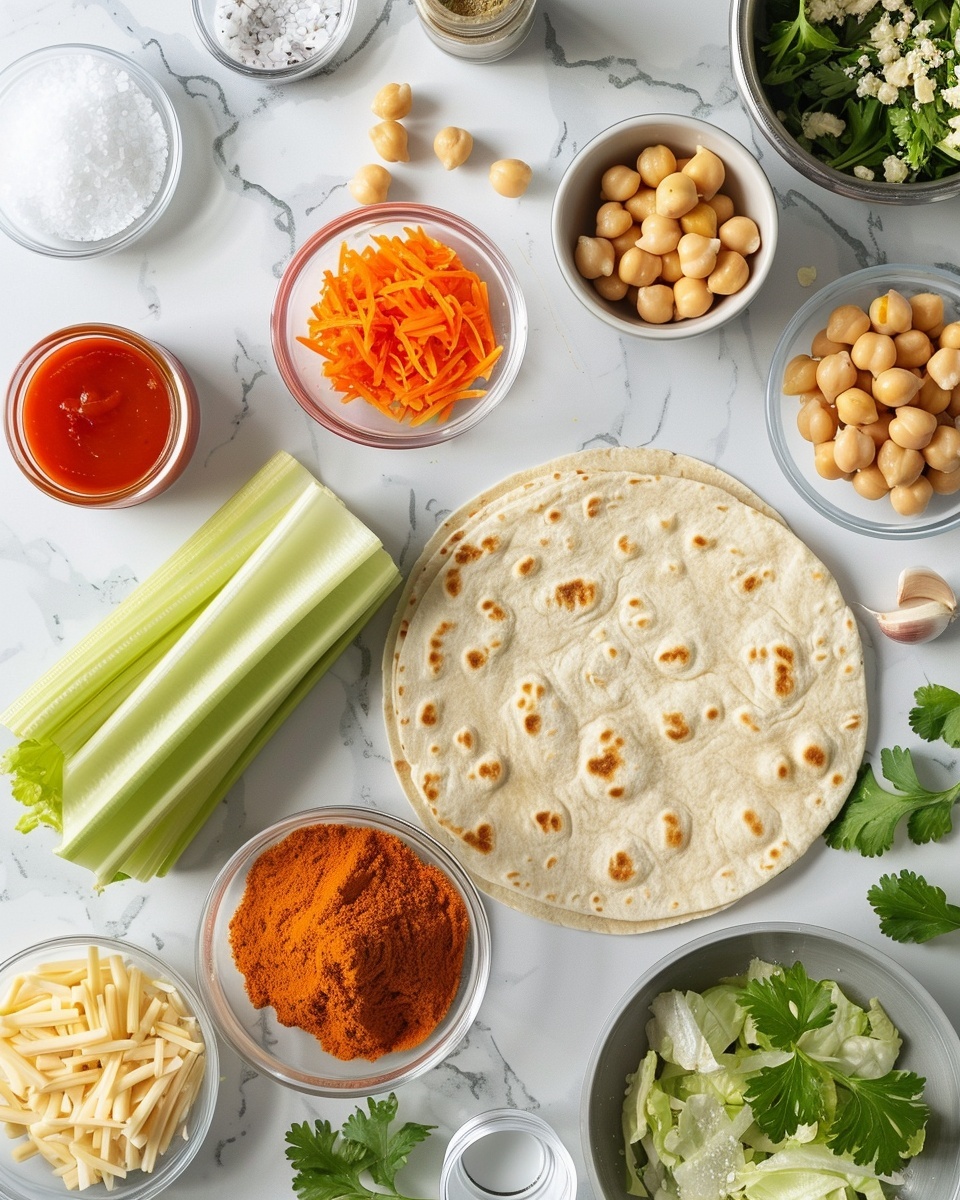 Single white plate with one half of a burrito positioned upright to reveal the interior layers, showcasing shredded cheddar cheese, crispy textured seasoned chicken, fresh chopped tomatoes, finely shredded lettuce, diced red onions, and a drizzle of creamy white sauce, garnished with a sprig of parsley on top, close-up angled shot emphasizing the vibrant textures and layers inside the warm, lightly toasted tortilla, set on a white marble surface with natural light, styled like a food blog individual serving, photo taken with an iphone --ar 4:5 --v 7