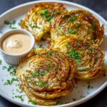 Oven Roasted Garlic Cabbage Steaks Recipe
