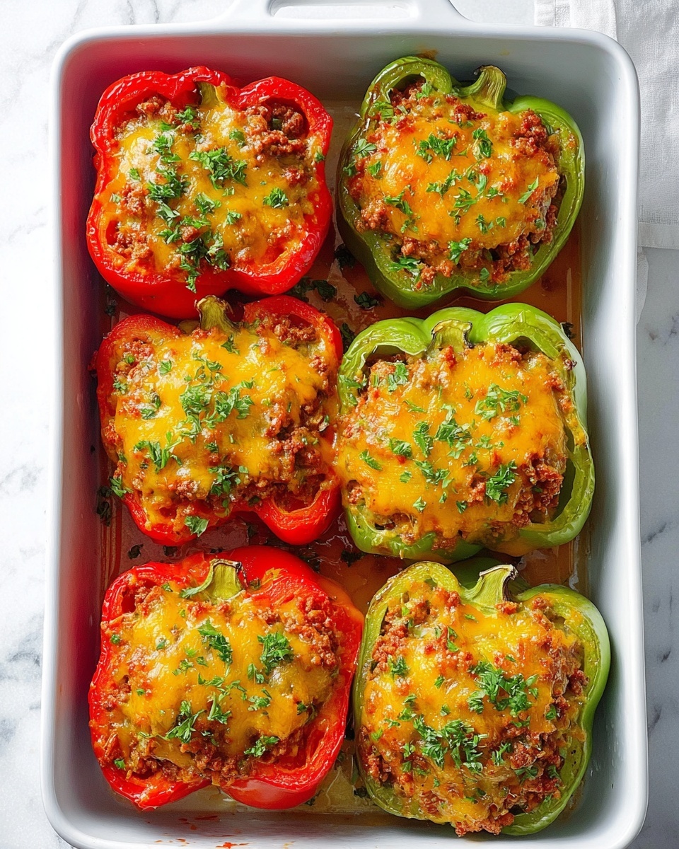 Sloppy Joe Stuffed Peppers Recipe