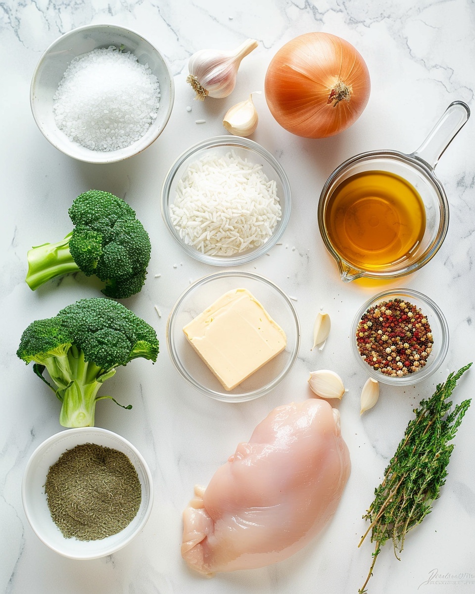 Cheesy Chicken Broccoli Rice Casserole Recipe 5 One white plate with a generous single portion of broccoli and cheese casserole, showing a close-up angled view that reveals melted browned cheese and tender broccoli florets enveloped in a creamy sauce, sprinkled with fresh chopped chives for garnish, served on a white marble surface with natural lighting, styled as a ready-to-eat plated serving from a food blog, intimate and detailed photo taken with an iphone --ar 4:5 --v 7