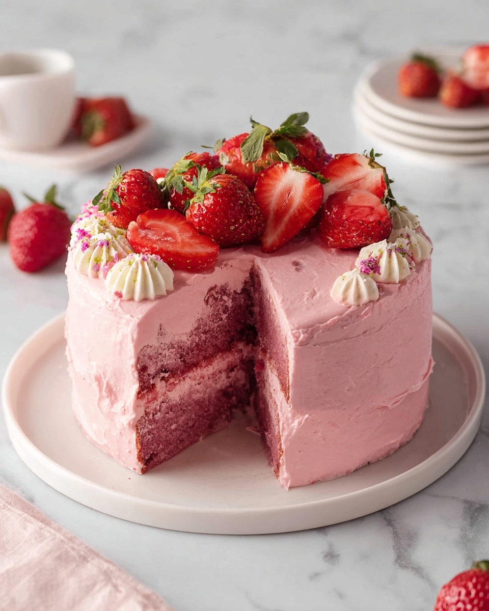Small-batch Vegan Strawberry Cake Recipe