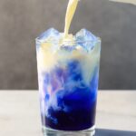 Blue Tea Latte with Vanilla Cold Foam Recipe