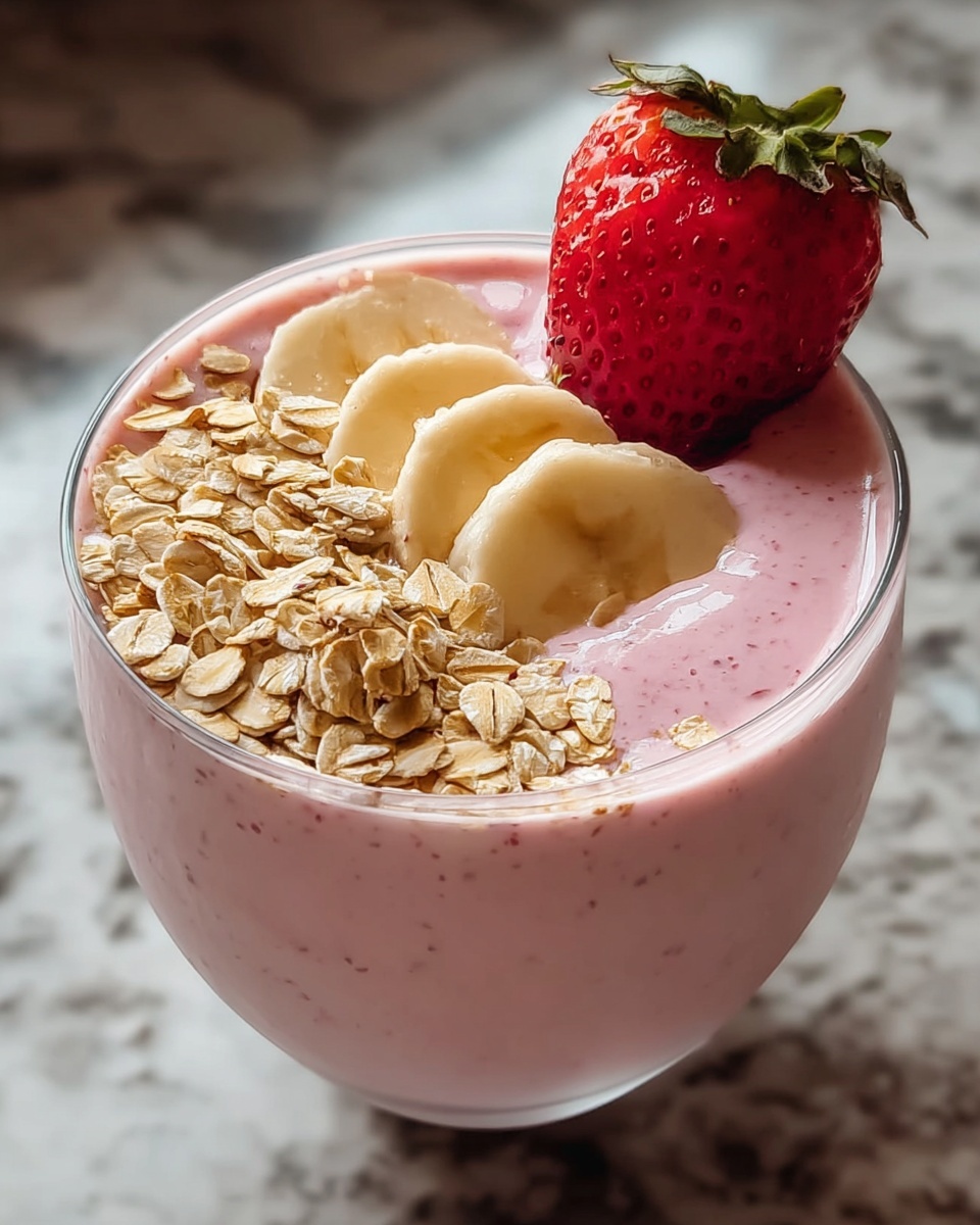 Easy Strawberry Banana Oat Smoothie Recipe for a Creamy Boost Recipe