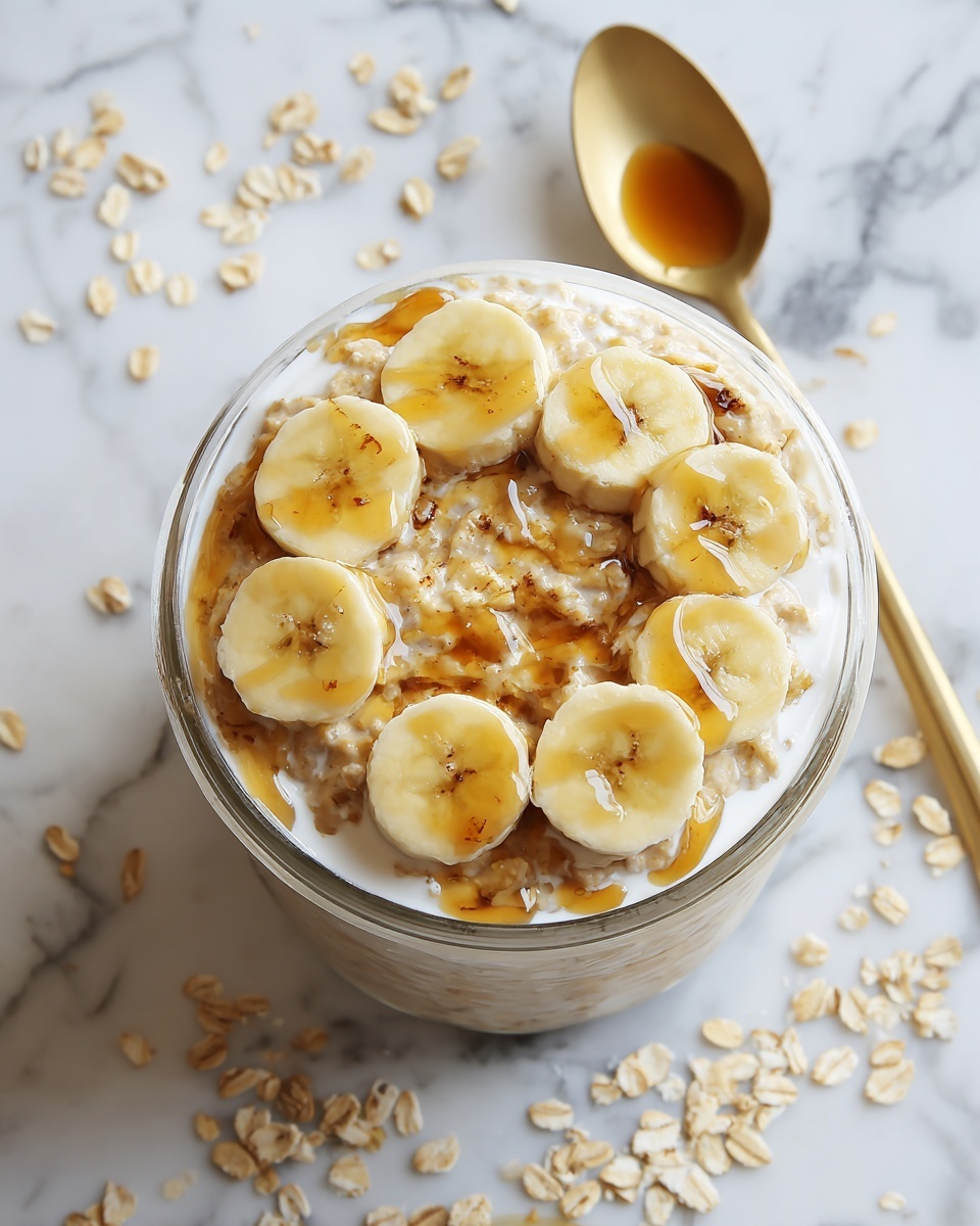 Peanut Butter Banana Overnight Oats Recipe