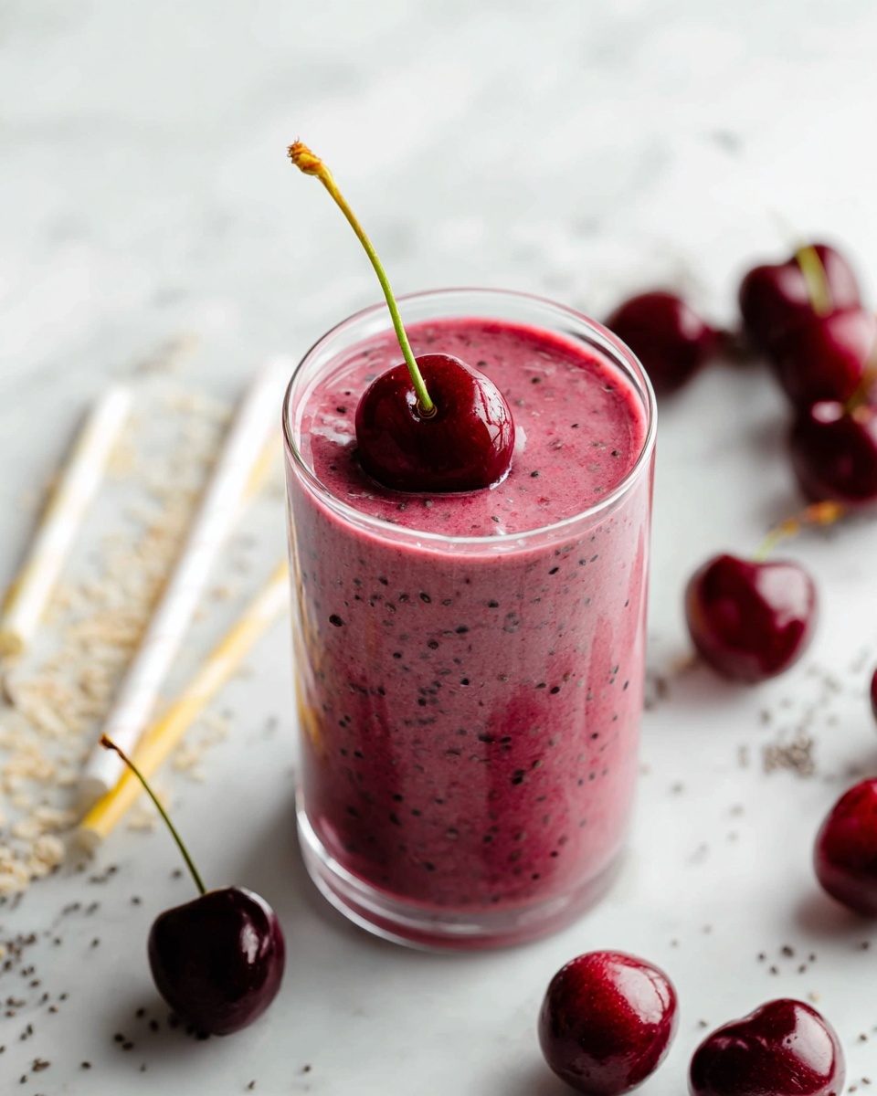 Creamy Cherry Banana Smoothie Recipe