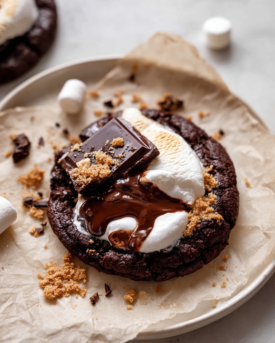 Double Chocolate S'mores Cookies Recipe