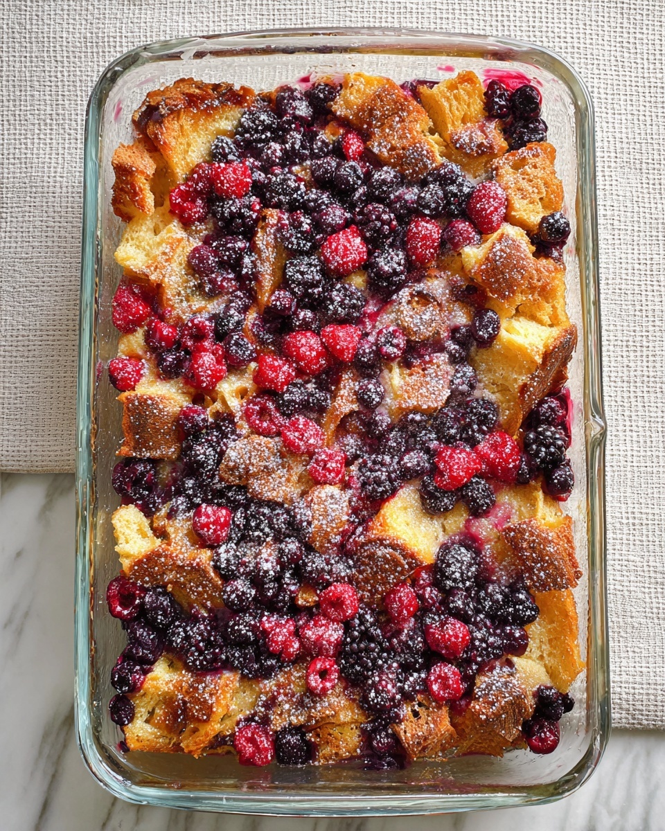 Overnight Berry Breakfast Casserole Recipe