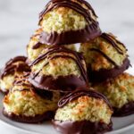 Pistachio Coconut Macaroons with Dark Chocolate Recipe