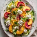 Peach Caprese Salad with Burrata Recipe