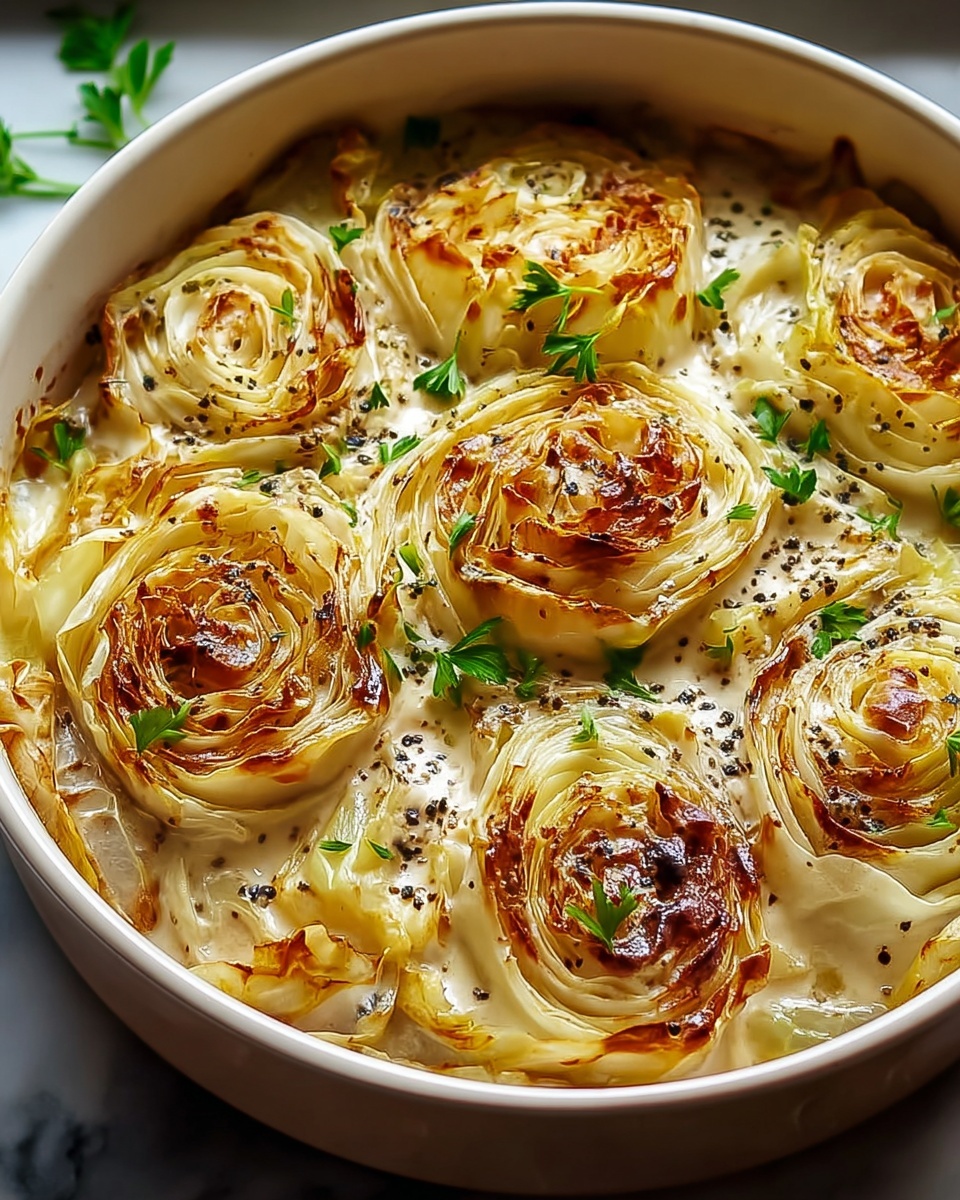 Cajun Parmesan Creamed Cabbage Recipe