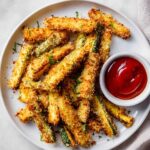 Crispy Parmesan Air Fryer Zucchini Fries Recipe