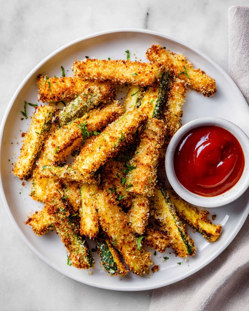 Crispy Parmesan Air Fryer Zucchini Fries Recipe