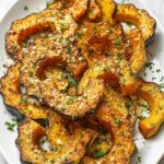 Parmesan Herb Roasted Acorn Squash Recipe