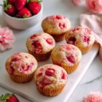 Soft Strawberry Blended Muffins Recipe