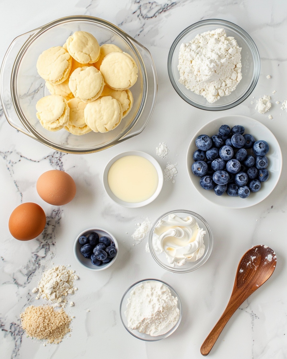 Blueberry Cheesecake with Fresh Blueberry Topping Recipe 5 Single slice of creamy cheesecake topped generously with glossy whole blueberries and rich blueberry sauce cascading down the sides, revealing the smooth, dense interior and a thick, crunchy golden graham cracker crust, all presented on a pristine white plate against a white marble background, natural light accentuating the vivid contrast of the deep purple berries and the pale cheesecake layers, styled as an intimate, ready-to-eat dessert portion photo taken with an iphone --ar 4:5 --v 7
