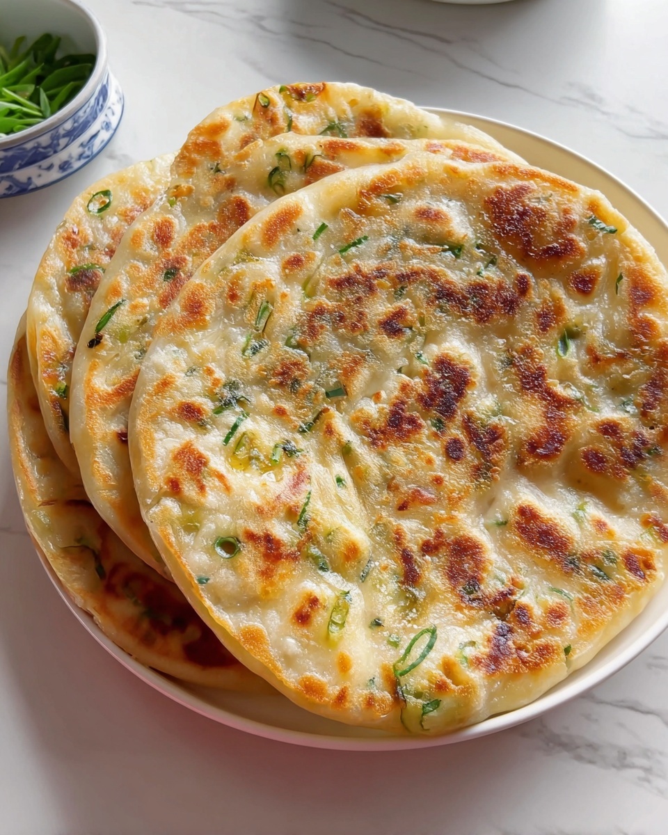 Crispy Flaky Scallion Pancakes from Scratch Recipe