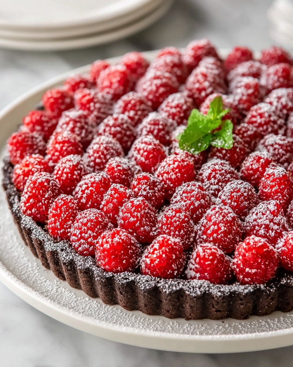 Easy Chocolate Raspberry Tart Recipe