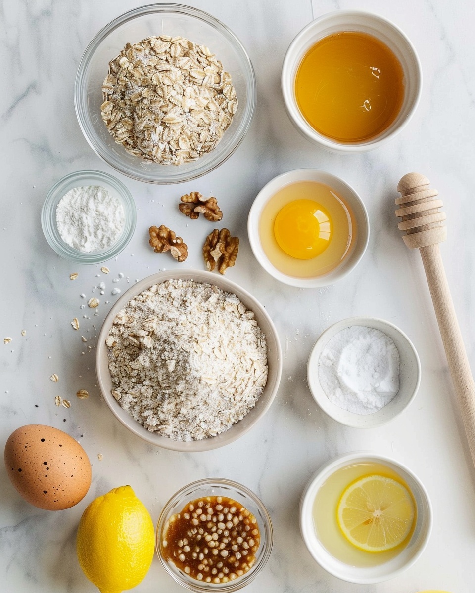 Close-up of a single rustic poppy seed cookie with a bite taken out, revealing a crumbly yet chewy interior textured with poppy seeds and nuts, placed on a clean white plate resting on a white marble surface with a halved lemon and a whole lemon softly blurred in the background, natural lighting highlighting the cookie's rough edges and layered textures, styled as an intimate food blog serving photo taken with an iphone --ar 4:5 --v 7