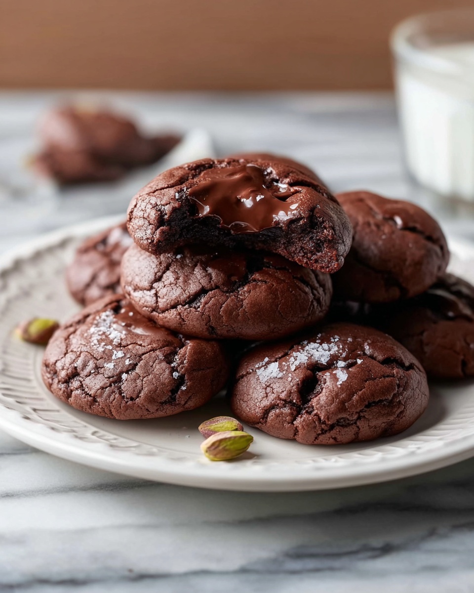 Gluten-Free Dark Chocolate Tahini Pistachio Cookies Recipe