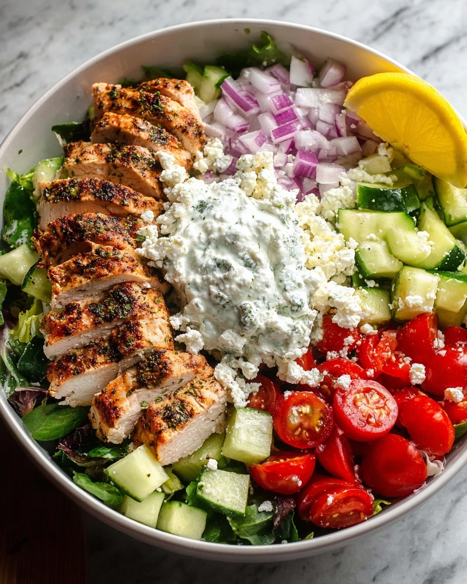 Greek Chicken Bowls with Tzatziki Sauce Recipe