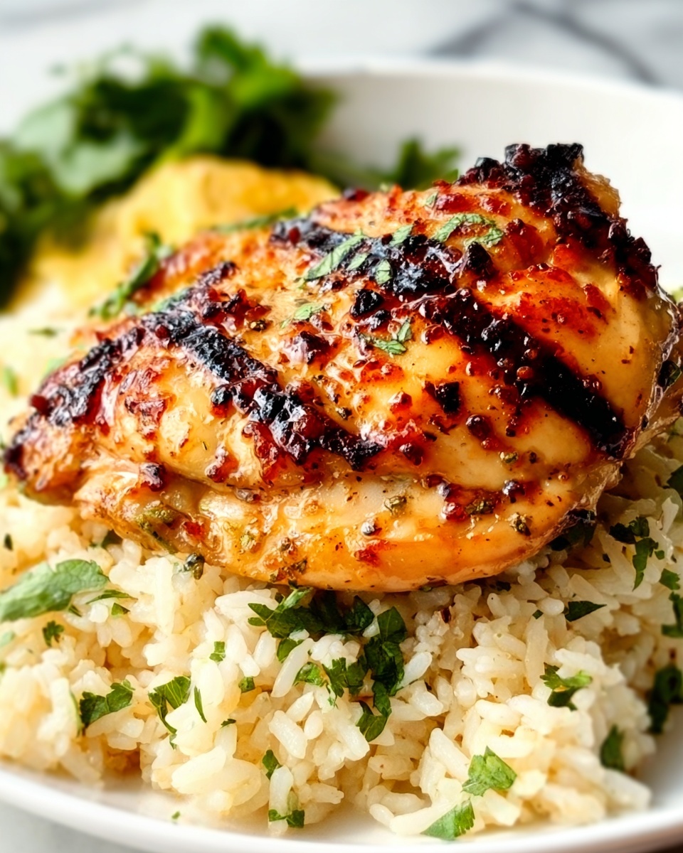 Sweet Chili Coconut-Lime Grilled Chicken with Cauliflower Rice Recipe