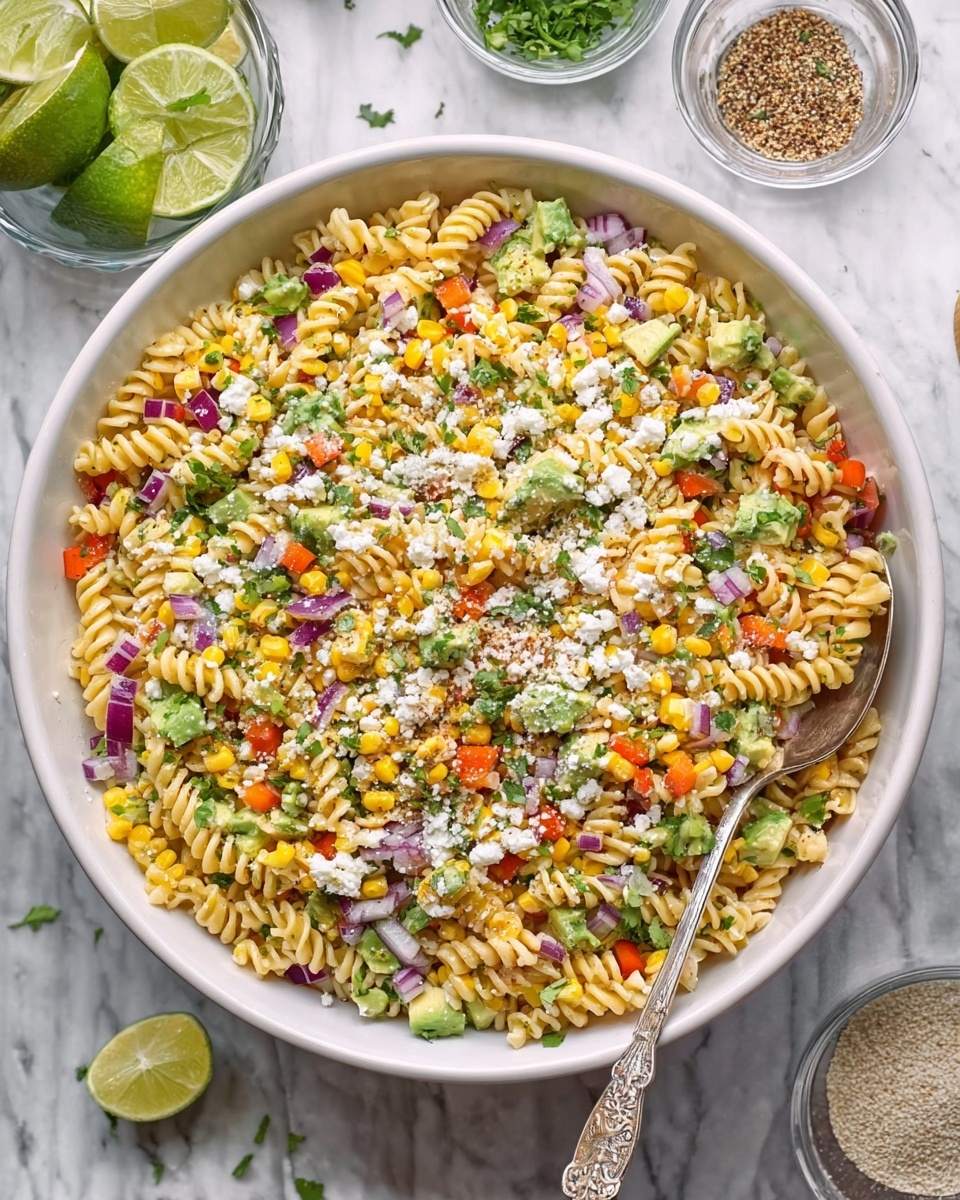 Mexican Street Corn Pasta Salad Recipe