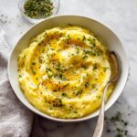 Sweet Plantain Mash with Onions and Herbs Recipe