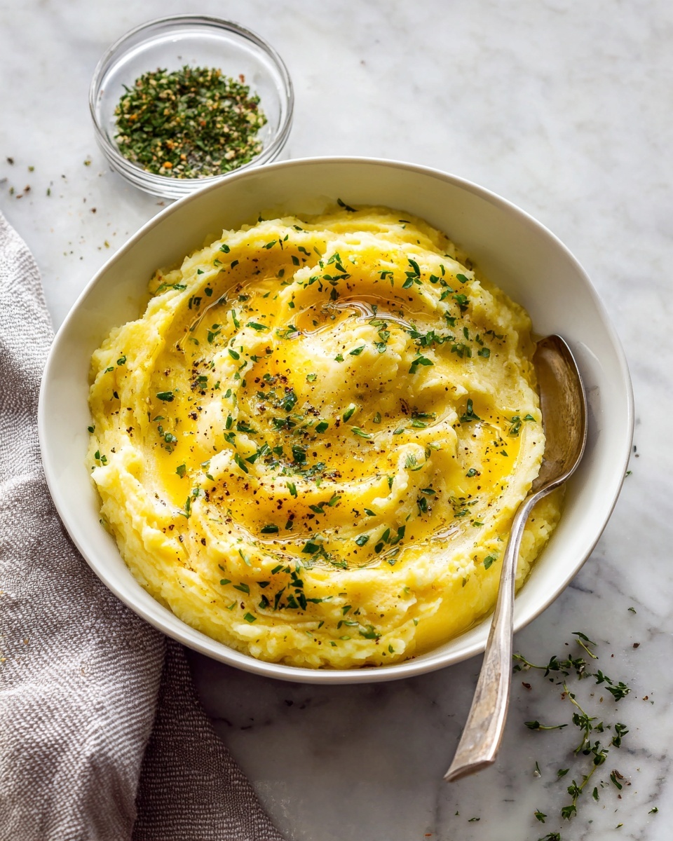 Sweet Plantain Mash with Onions and Herbs Recipe