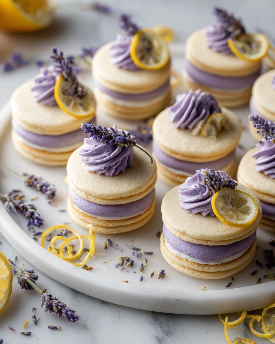 Lemon Lavender Sandwich Cookies Recipe