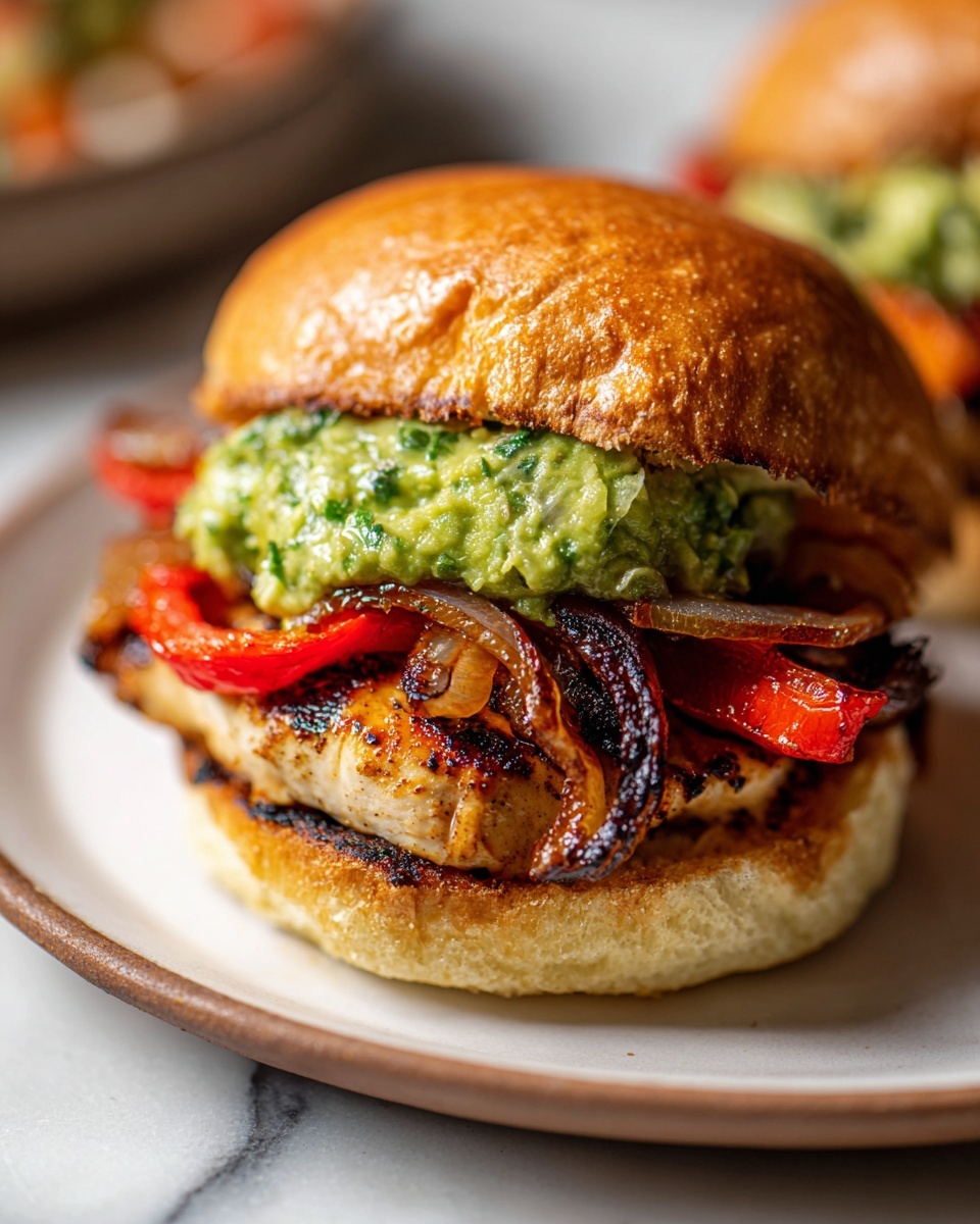 Chicken Fajita Burgers Recipe