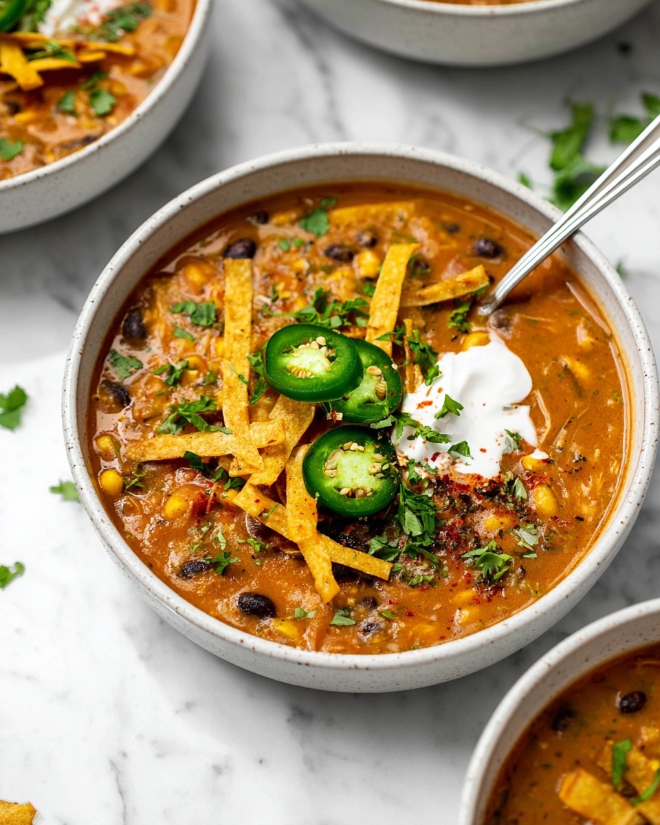 Vegan Lentil Tortilla Soup Recipe