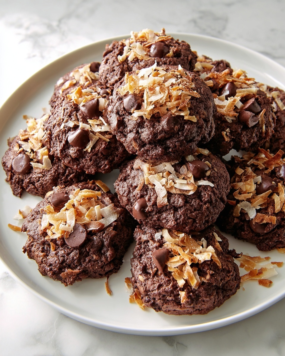 Chocolate Coconut Cookies Recipe