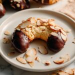 Chocolate Dipped Almond Horn Cookies Recipe