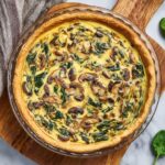 Vegan Mushroom and Spinach Quiche Recipe